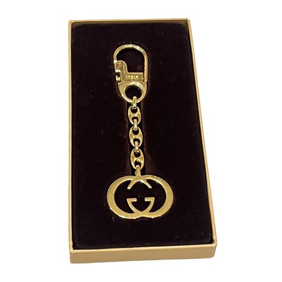 GUCCI: GG Logo Gold Tone Key Chain #3541554 - Picture 7 of 7